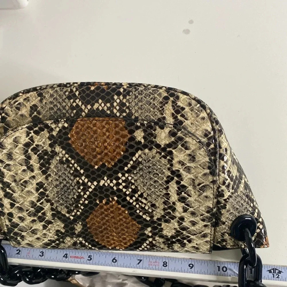SIMON MILLER Snakeskin Printed Leather Bag - Picture 6 of 10